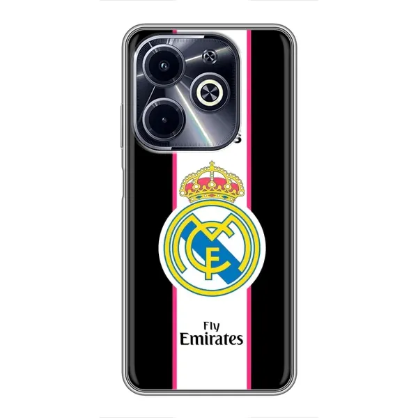 Чехол с принтом «лого Real Madrid» для Infinix Hot 40i Чехол с принтом «лого Real Madrid» для Infinix Hot 40i