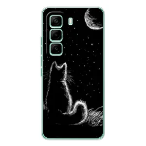 Чехол с принтом для Infinix Hot 60 Pro (AlphaPrint) Модные коты