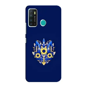 Чохли для Infinix Hot 9 / Hot 9 Pro Укр. Символіка (AlphaPrint) (Квітковий Герб)