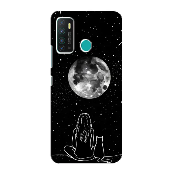 Чехол с принтом «Девушка с котом» для Infinix Hot 9 / Hot 9 Pro Чехол с принтом «Девушка с котом» для Infinix Hot 9 / Hot 9 Pro