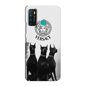 Чехлы VERSACE для Инфиникс Хот 9 / Хот 9 Про (PREMIUMPrint) (Доберман Версаче)