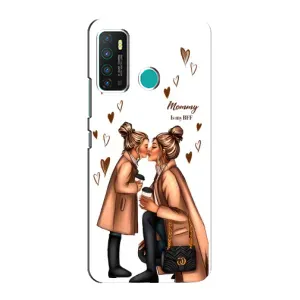Чехол с печатью для Infinix Hot 9 / Hot 9 Pro - (Мама с ребенком) (AlphaPrint) (Дочка и мама)