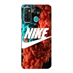 Чехол для Infinix Hot 9 / Hot 9 Pro - с принтом Найк (AlphaPrint) (Дымчатый найк)