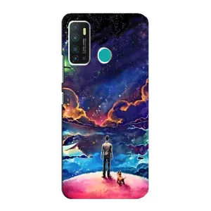 Космічні Чохли для Інфінікс Гот 9 / Гот 9 Про (VPrint) (Вид Галактики)