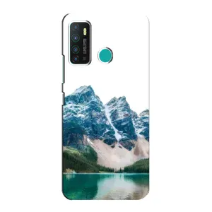 Силиконовый чехол с КАРТИНКАМИ лето для Infinix Hot 9 / Hot 9 Pro (AlphaPrint) (Гори)