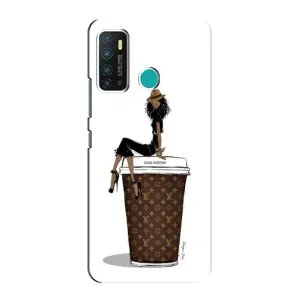 Чехлы Луи Витон для Infinix Hot 9 / Hot 9 Pro (AlphaPrint - LOUIS VUITTON) (кофе LOUIS VUITTON)