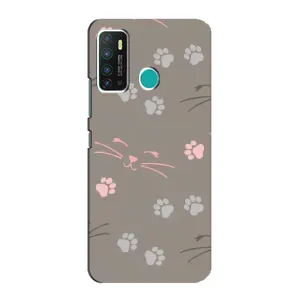 Чехол с рисунком кот на Infinix Hot 9 / Hot 9 Pro (Лапы и усы)