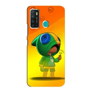 Чехол для Infinix Hot 9 / Hot 9 Pro Бравл Старс (VPrint) (Мальчик Леон)
