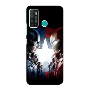 Чехлы с героями Марвел Infinix Hot 9 / Hot 9 Pro (VPrint) (Марвел стайл)