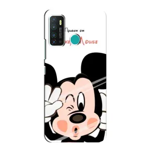 Эксклюзивный чехол для Infinix Hot 9 / Hot 9 Pro (AlphaPrint - Мультяшные) (Маус Микки)