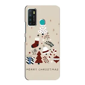Рождественские, Праздничные Чехлы для Инфиникс Хот 9 / Хот 9 Про (Merry Christmas)