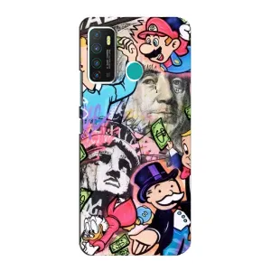 Чехлы с крутыми принтами для Infinix Hot 9 / Hot 9 Pro - (PREMIUMPrint) (Monopoly man)