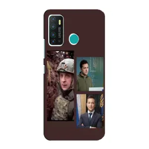 Чохол для Infinix Hot 9 / Hot 9 Pro (AlphaPrint - с принтом Зеленського) (Президент)