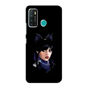 Чохли Венсдей на Infinix Hot 9 / Hot 9 Pro Уенсдей (AlphaPrint) (серйозна Венздей)