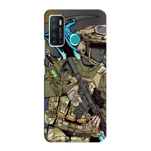 Чехлы с картинкой ЗСУ для Infinix Hot 9 / Hot 9 Pro (AlphaPrint) (Воїн ЗСУ)