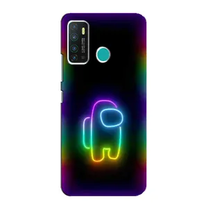Чехол Амонг Ас для Infinix Hot 9 / Hot 9 Pro (AlphaPrint) (Яркий скин)