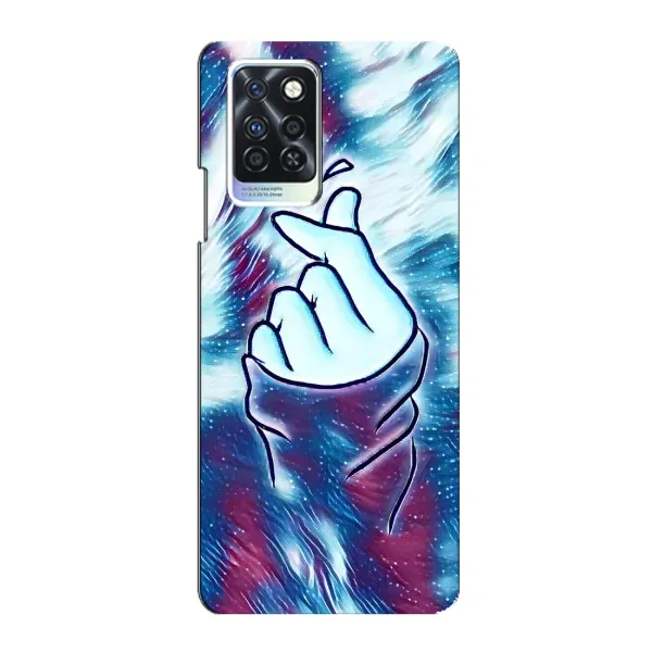 Чохол з принтом «Радужне серце» для Infinix Note 10 Pro