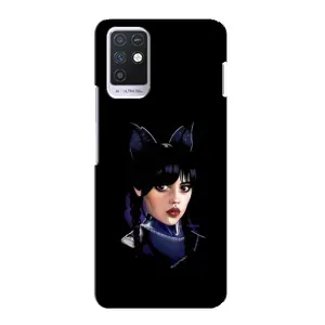 Чохли Венсдей на Infinix Note 10 Уенсдей (AlphaPrint) (серйозна Венздей)