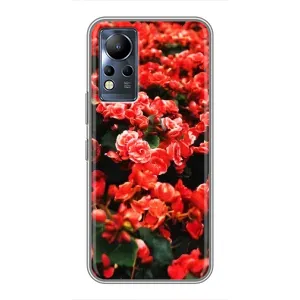 Чохли з квітами для Infinix Note 11 Pro (VPrint) (Квіти червоні)