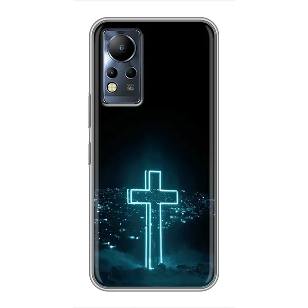 Чехол с принтом «Крест и город» для Infinix Note 11 Чехол с принтом «Крест и город» для Infinix Note 11