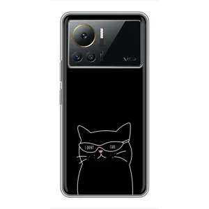Чехол с рисунком кот на Infinix Note 12 2023 (Равнодушный кот)