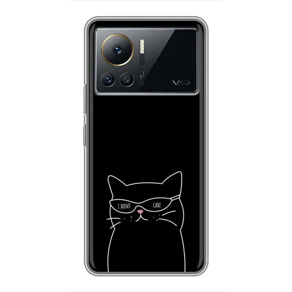 Чехол с принтом «Равнодушный кот» для Infinix Note 12 2023