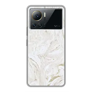 Мраморный чехол на Infinix Note 12 2023 (VPrint) (Белый мрамор)