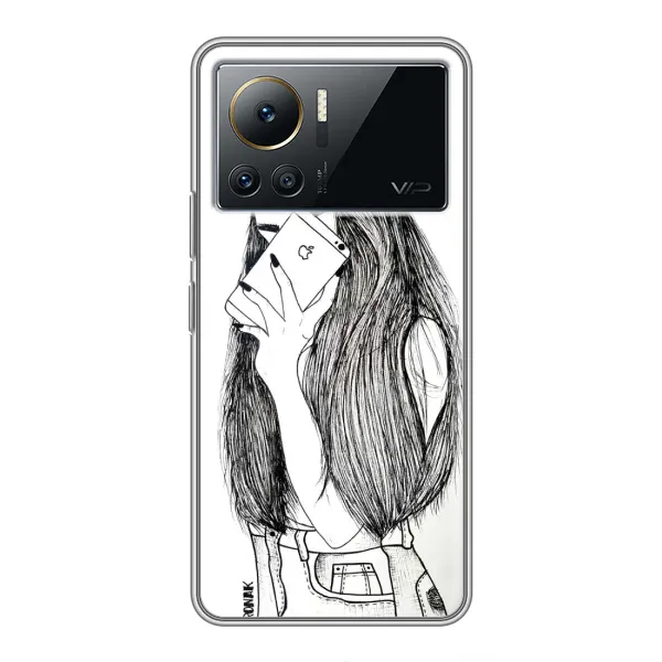 Чехол с принтом «Фото девочки» для Infinix Note 12 2023