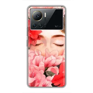 Чехлы (ART) Цветы на Infinix Note 12 2023 (VPrint) (Глаза в цветах)