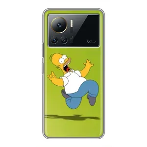 Чехол с Симпсонами для Infinix Note 12 2023 (VPrint) (Гомер Симпсон)