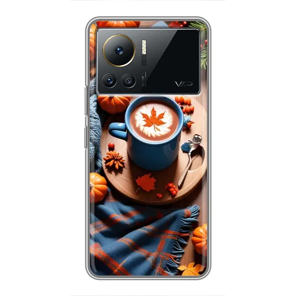 Чехол с принтом «Кофе и тыковки» для Infinix Note 12 2023 Чехол с принтом «Кофе и тыковки» для Infinix Note 12 2023