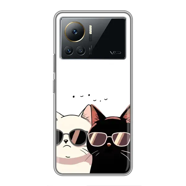 Чехол с принтом «Коты в очках» для Infinix Note 12 2023
