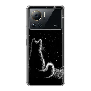 Чехол с принтом для Infinix Note 12 2023 (AlphaPrint) Модные коты