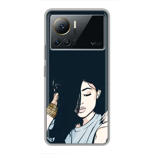Чехол с принтом «Красивая девочка» для Infinix Note 12 2023