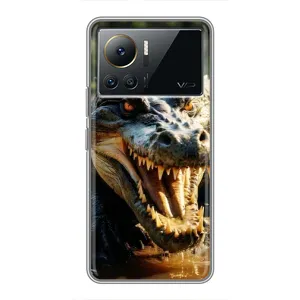 Чехол с картинкой «Хищники» для Infinix Note 12 2023 (Опасный крокодил)