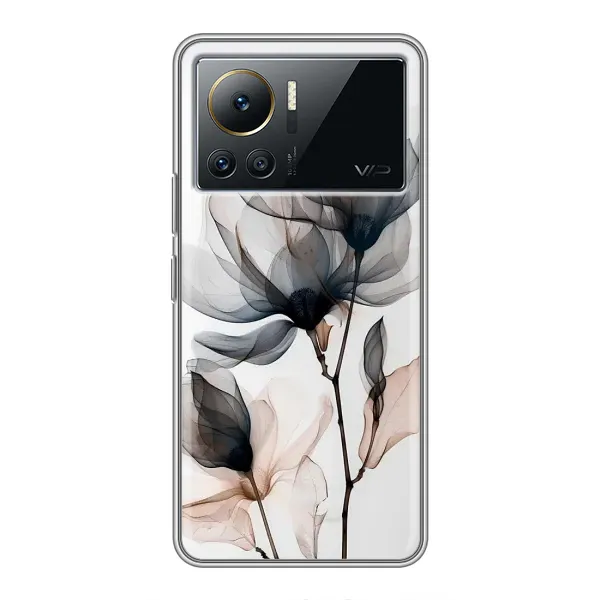 Чехол с принтом «Цветы на белом» для Infinix Note 12 2023