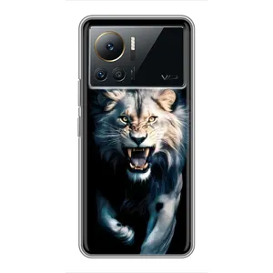 Чехол с картинкой «Хищники» для Infinix Note 12 2023 (Лев в темноте)