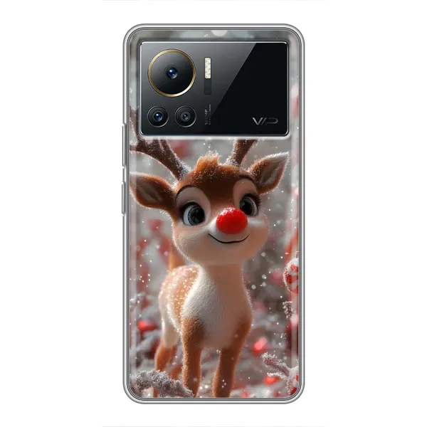 Чехол с принтом «Олень с носом» для Infinix Note 12 2023