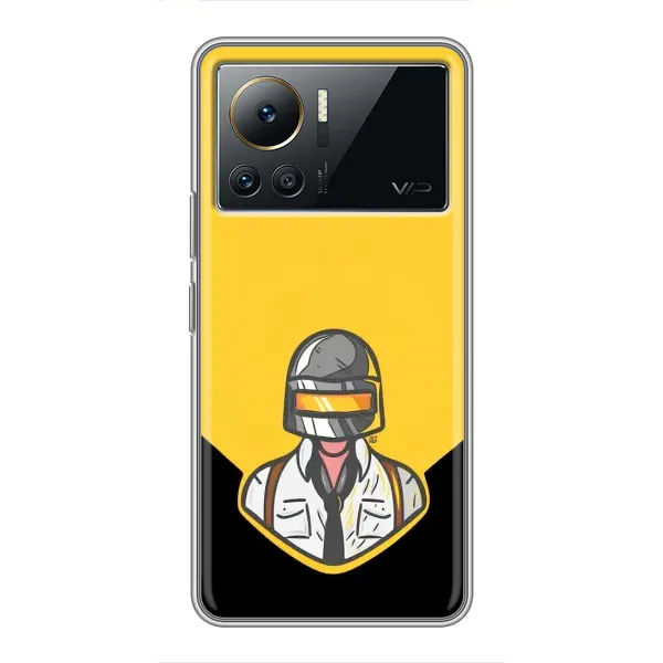 Чехол с принтом «Пабг в шлеме» для Infinix Note 12 2023