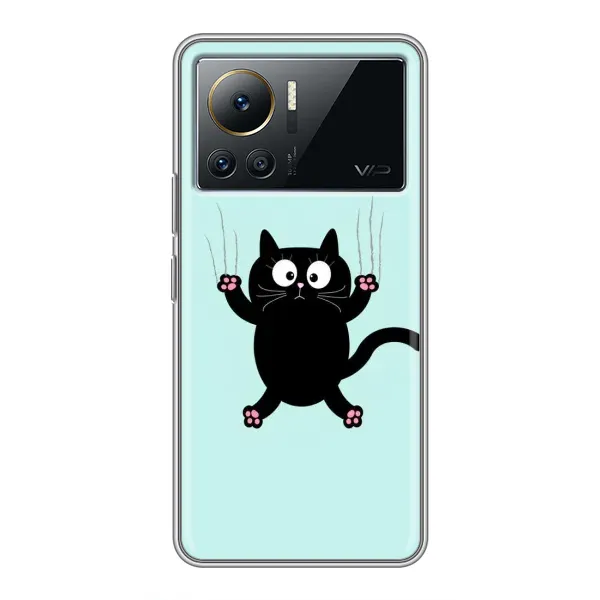 Чехол с принтом «Падающий кот» для Infinix Note 12 2023