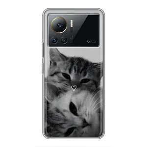 Чехол с рисунком кот на Infinix Note 12 2023 (Пара котов)