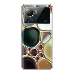Мраморный чехол на Infinix Note 12 2023 (VPrint) (Радужный Мрамор)