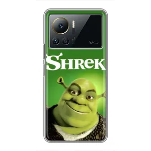 Чехол с мультфильмом Шрек на Infinix Note 12 2023 (Улыбающийся Шрек)