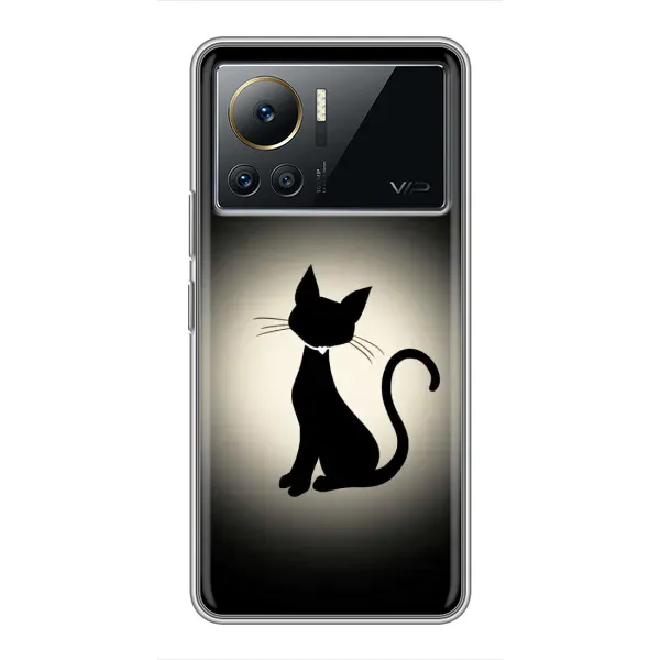 Чехол с принтом «Силуэт котика» для Infinix Note 12 2023