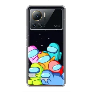 Чохли Амонг Ас для Infinix Note 12 2023 (AlphaPrint) (Скіни в космосі)