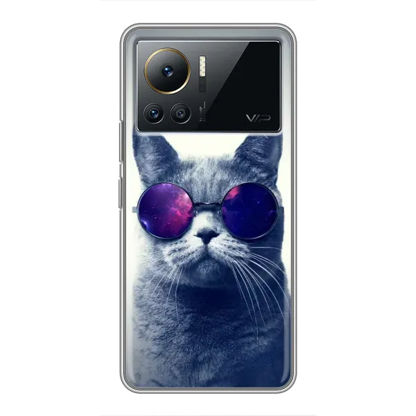 Чехол с принтом «Стильный кот» для Infinix Note 12 2023