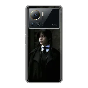 Чехол с дизайном Венздей 2 на Infinix Note 12 2023 (Темный стиль Уэнздей)