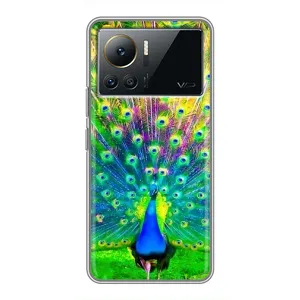 Чехол с птицами на Infinix Note 12 2023 (VPrint) (Яркий Павлин)