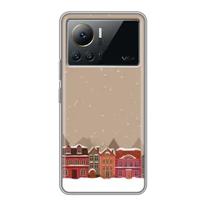 Новогодние, Праздничные Чехлы для Infinix Note 12 2023 - 2024 год (Зимний город)