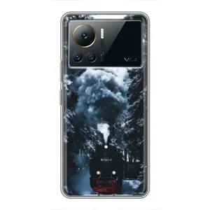 Новогодние, Праздничные Чехлы для Infinix Note 12 2023 - 2024 год (Зимний поезд)